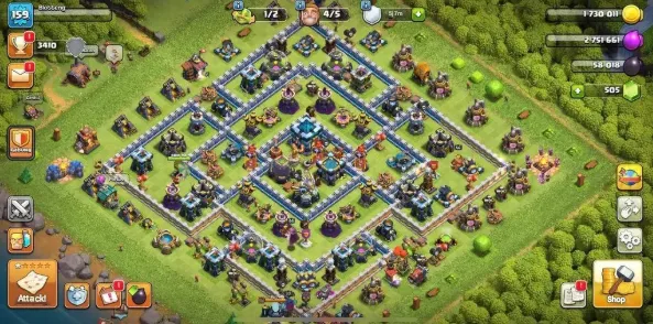 COC203 Maxed TH13 Heroes, 5 Builders, Name Change Available 